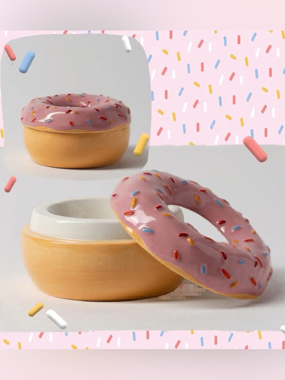 Scentsy 🍩 🎀 PINK SPRINKLE Donut Warmer NIB